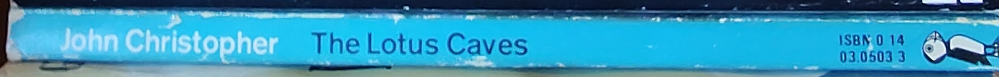 John Christopher  THE LOTUS CAVES spine of book image