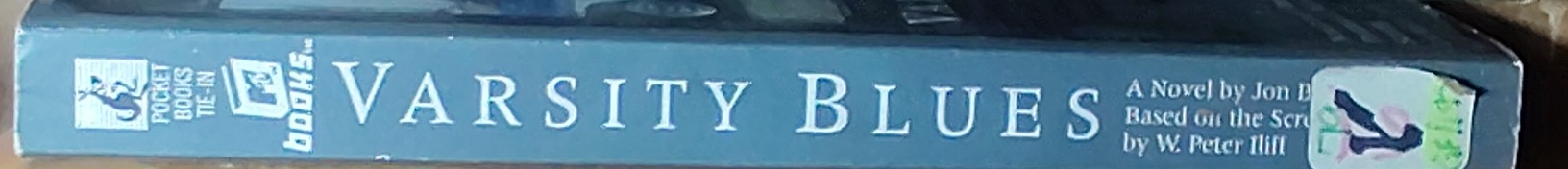 Jon Baker  VARSITY BLUES (James van der Beek, Jon Voight) spine of book image