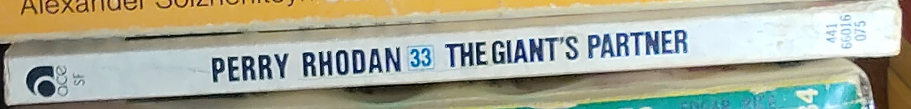 Clark Darlton  #33 THE GIANT'S PARTNER spine of book image