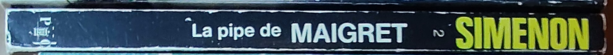 Georges Simenon  LA PIPE DE MAIGRET spine of book image