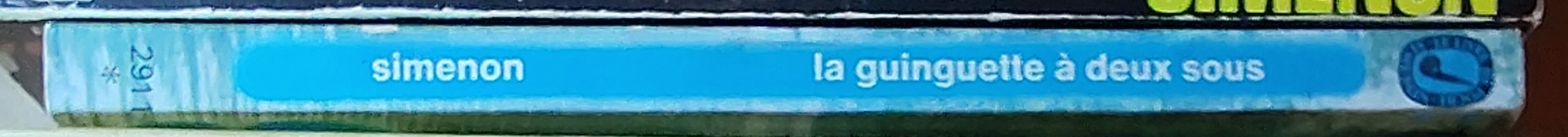 Georges Simenon  LA GUINGUETTE A DEUX SOUS spine of book image