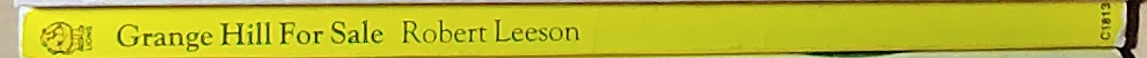 Robert Leeson  GRANGE HILL FOR SALE spine of book image