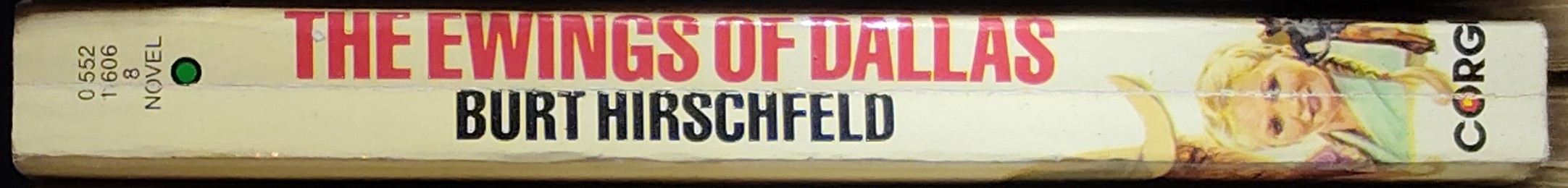 Burt Hirschfeld  THE EWINGS OF DALLAS spine of book image