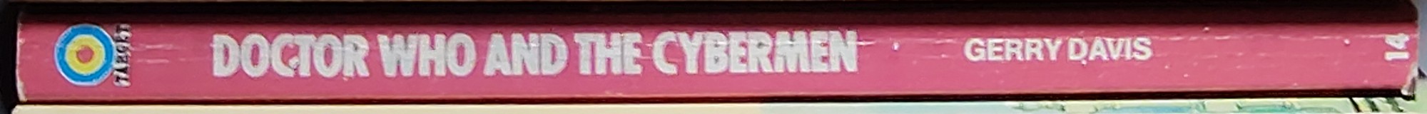 Gerry Davis  DOCTOR WHO AND THE CYBERMEN spine of book image