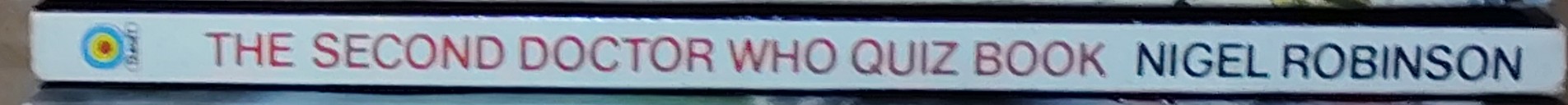 Nigel Robinson  THE SECOND DOCTOR WHO QUIZ BOOK spine of book image