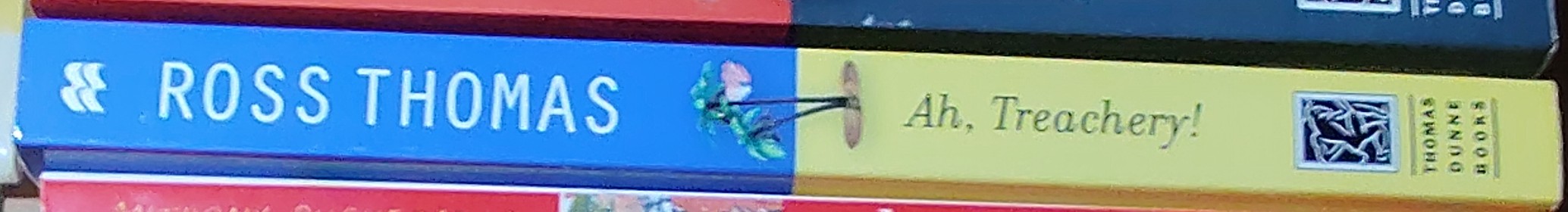 Ross Thomas  AH, TREACHERY! spine of book image