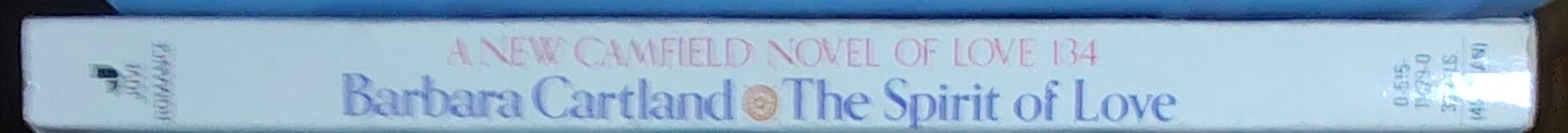 Barbara Cartland  THE SPIRIT OF LOVE spine of book image