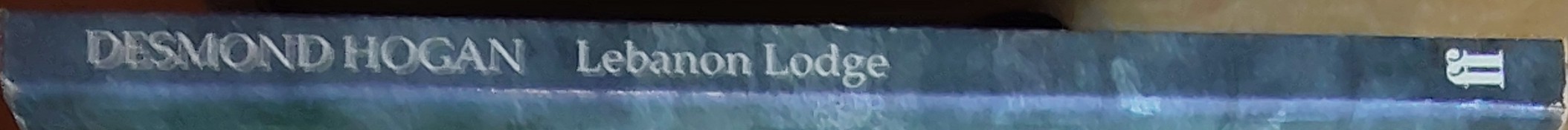 Desmond Hogan  LEBANON LODGE spine of book image