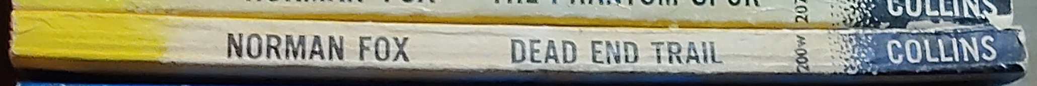 Norman Fox  DEAD END TRAIL spine of book image