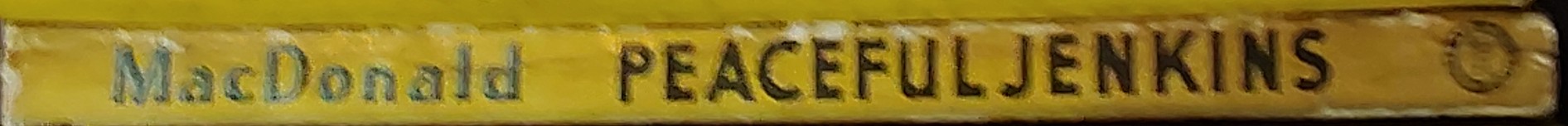 William Colt MacDonald  PEACEFUL JENKINS spine of book image