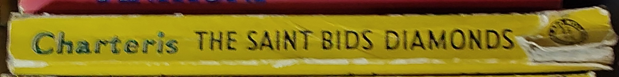 Leslie Charteris  THE SAINT BIDS DIAMONDS spine of book image