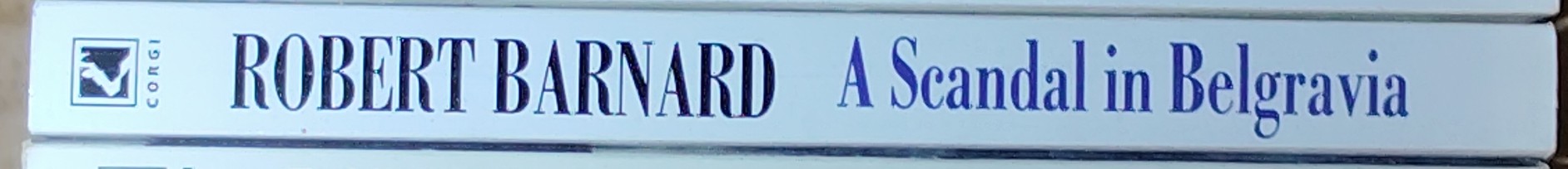 Robert Barnard  A SCANDAL IN BELGRAVIA spine of book image