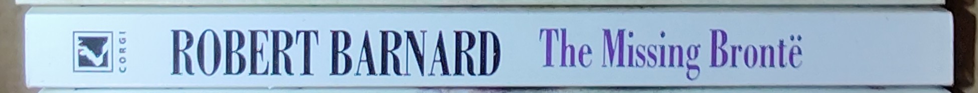 Robert Barnard  THE MISSING BRONTE spine of book image