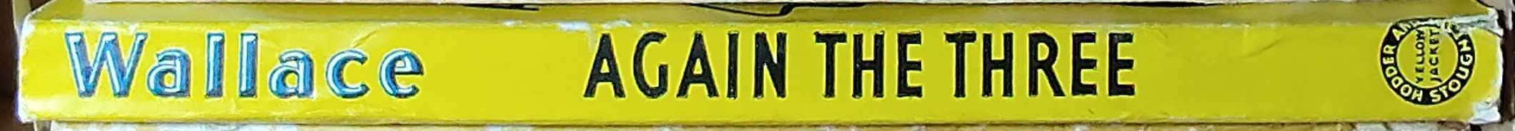 Edgar Wallace  AGAIN THE THREE spine of book image