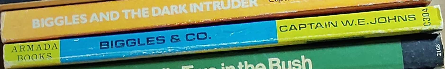 Captain W.E. Johns  BIGGLES & CO. spine of book image