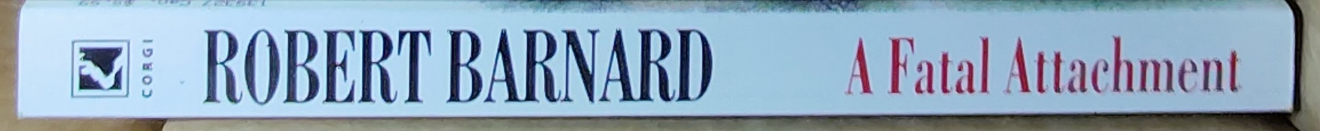 Robert Barnard  A FATAL ATTACHMENT spine of book image