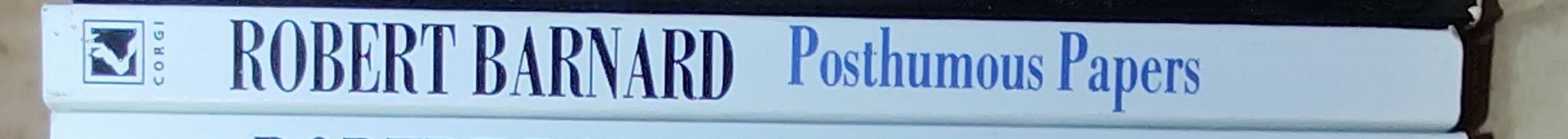 Robert Barnard  POSTHUMOUS PAPERS spine of book image