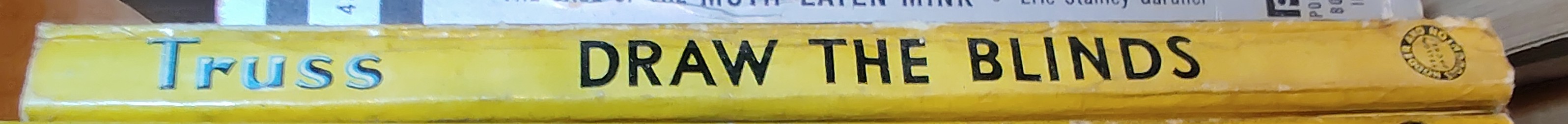 Seldon Truss  DRAW THE BLINDS spine of book image