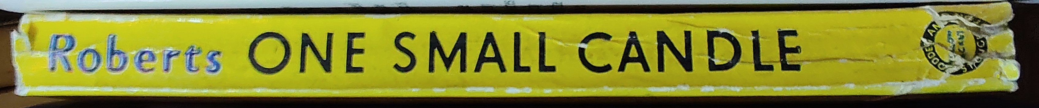 Cecil Roberts  ONE SMALL CANDLE spine of book image