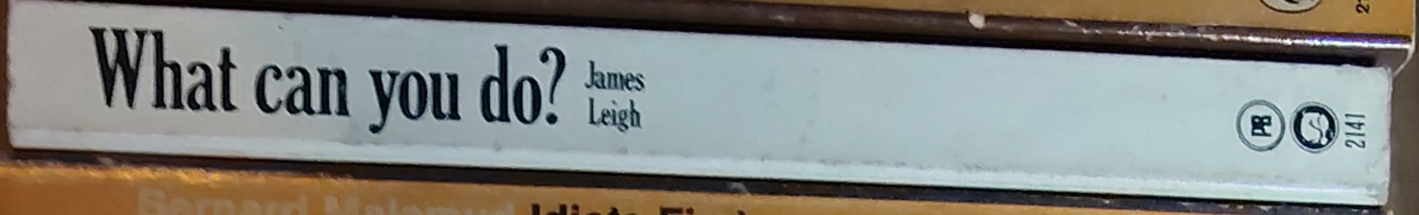 James Leigh  WHAT CAN YOU DO? spine of book image