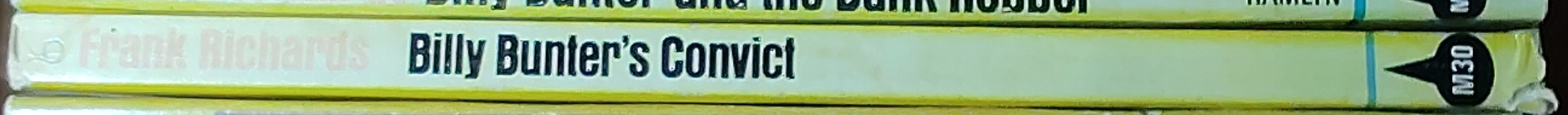 Frank Richards  BILLY BUNTER'S CONVICT spine of book image