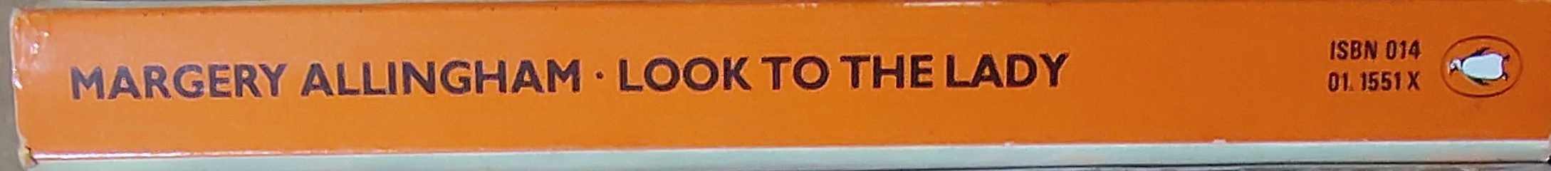 Margery Allingham  LOOK TO THE LADY (TV tie-in) spine of book image