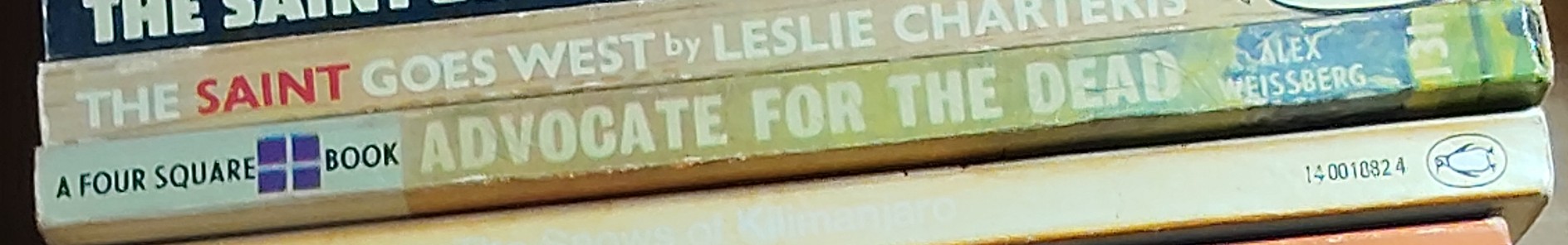 Alex Weissberg  ADVOCATE FOR THE DEAD spine of book image