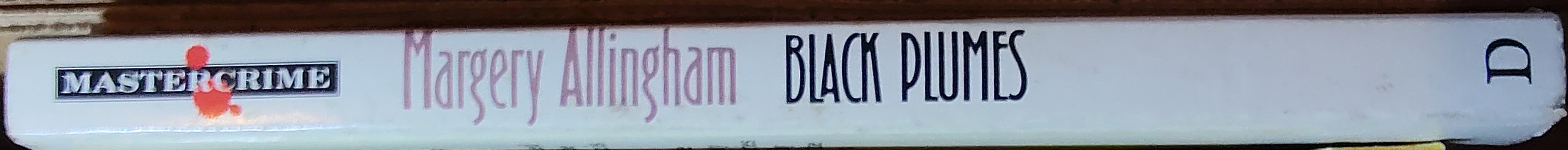 Margery Allingham  BLACK PLUMES spine of book image