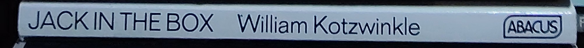 William Kotzwinkle  JACK IN THE BOX spine of book image