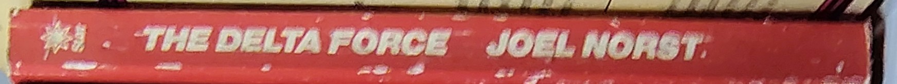 Joel Norst  THE DELTA FORCE (Chuck Norris & Lee Marvin) spine of book image