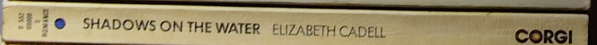 Elizabeth Cadell  SHADOWS ON THE WATER spine of book image