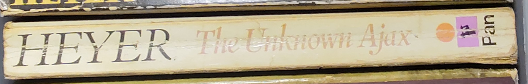 Georgette Heyer  THE UNKNOWN AJAX spine of book image