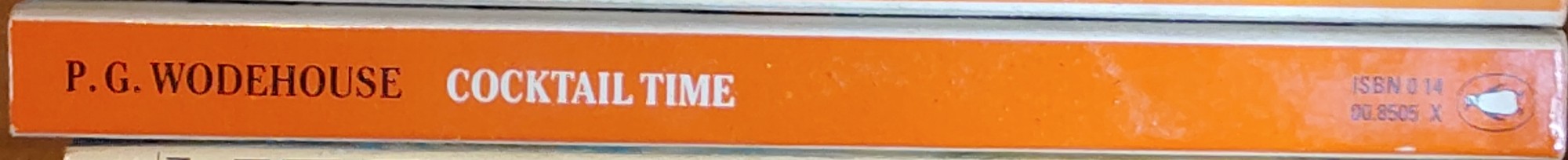 P.G. Wodehouse  COCKTAIL TIME spine of book image