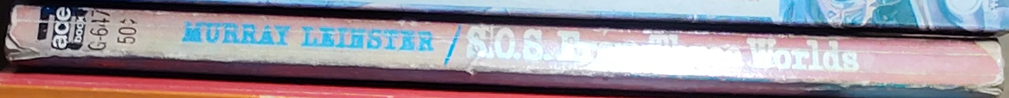 Murray Leinster  S.O.S. FROM THREE WORLDS spine of book image