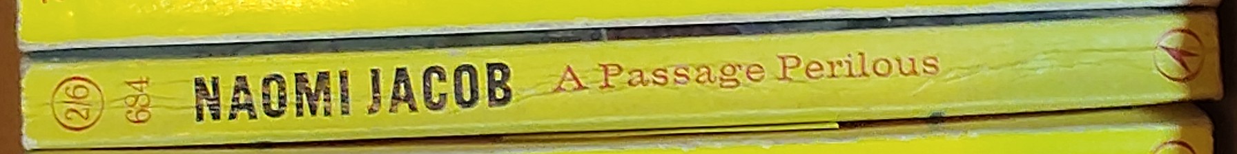Naomi Jacob  A PASSAGE PERILOUS spine of book image