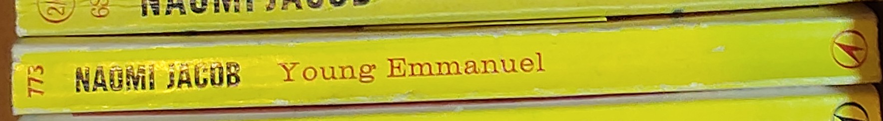 Naomi Jacob  YOUNG EMMANUEL spine of book image