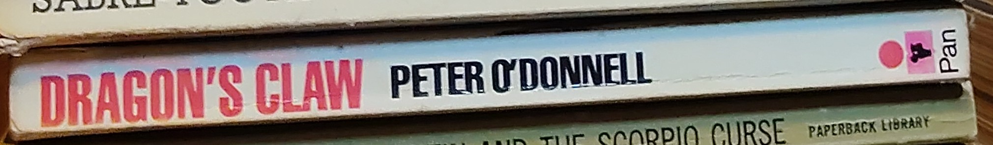 Peter O'Donnell  DRAGON'S CLAW spine of book image