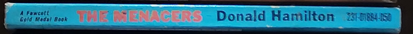 Donald Hamilton  THE MENACERS spine of book image