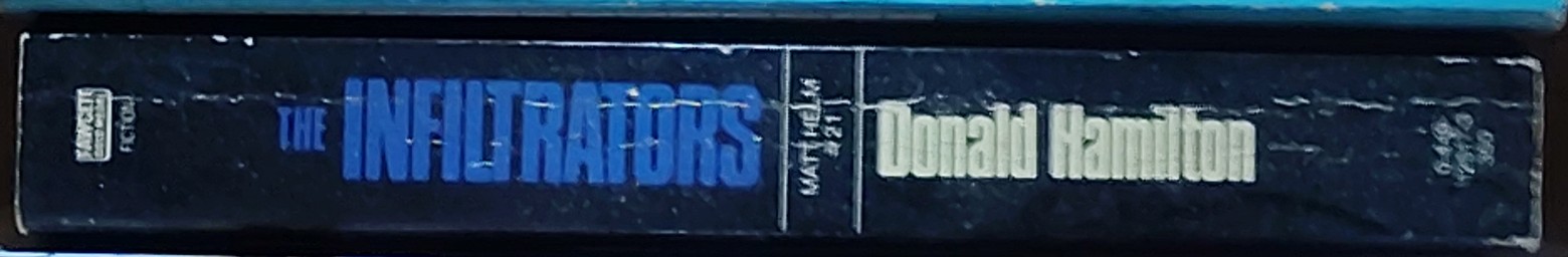Donald Hamilton  THE INFILTRATORS spine of book image