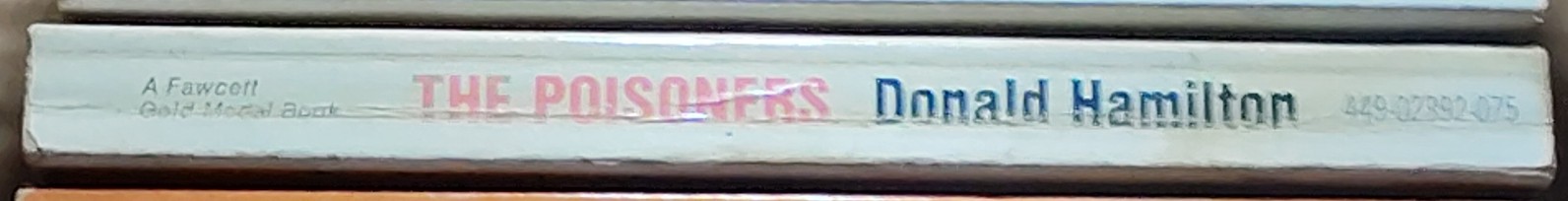 Donald Hamilton  THE POISONERS spine of book image