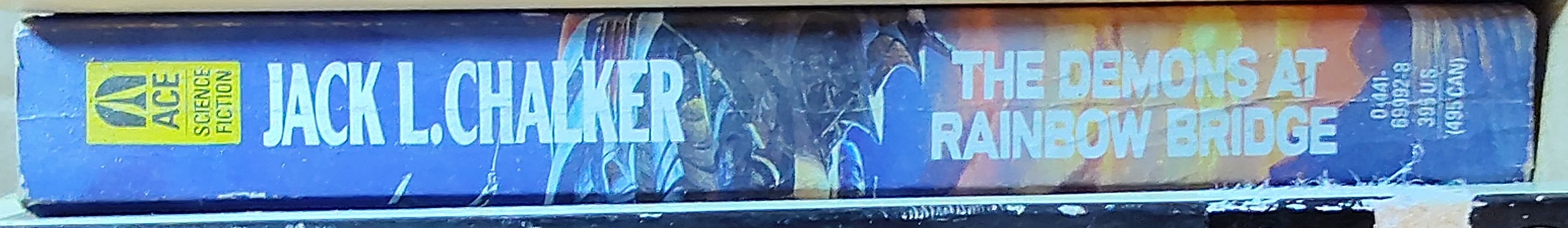 Jack L. Chalker  THE DEMONS AT RAINBOW BRIDGE spine of book image