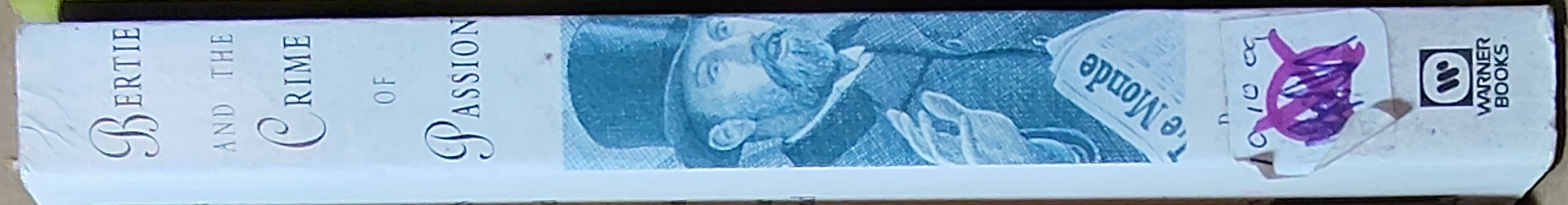 Peter Lovesey  BERTIE AND THE CRIME OF PASSION spine of book image