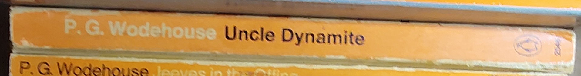 P.G. Wodehouse  UNCLE DYNAMITE spine of book image