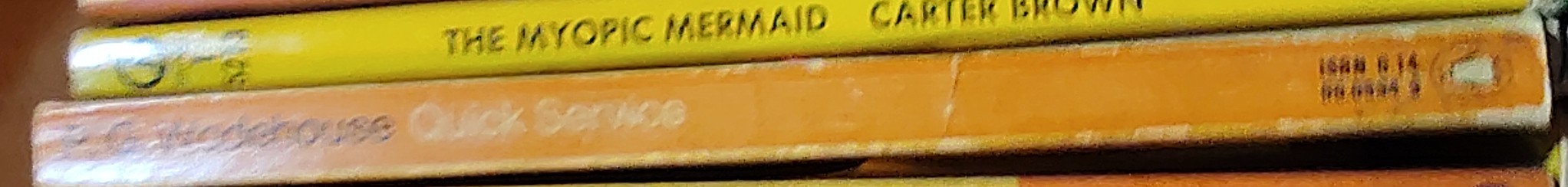 P.G. Wodehouse  QUICK SERVICE spine of book image