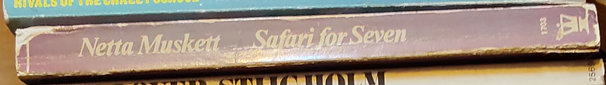 Netta Muskett  SAFARI FOR SEVEN spine of book image