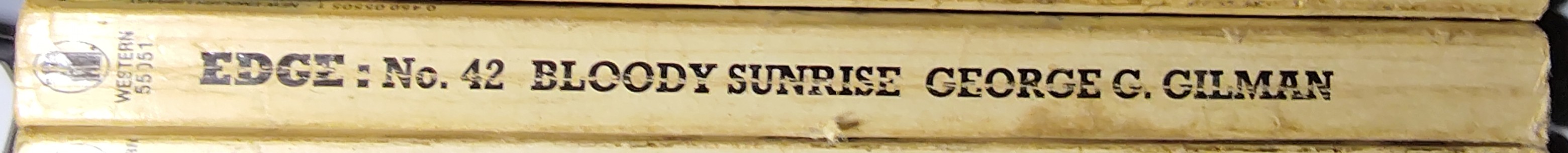 George G. Gilman  EDGE 42: BLOODY SUNRISE spine of book image