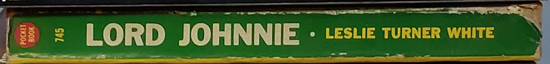 Leslie Turner White  LORD JOHNNIE spine of book image