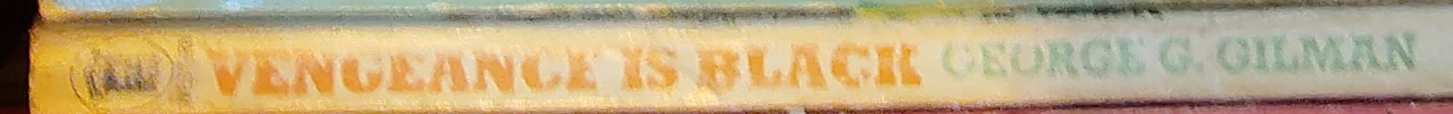 George G. Gilman  EDGE 10: VENGEANCE IS BLACK spine of book image