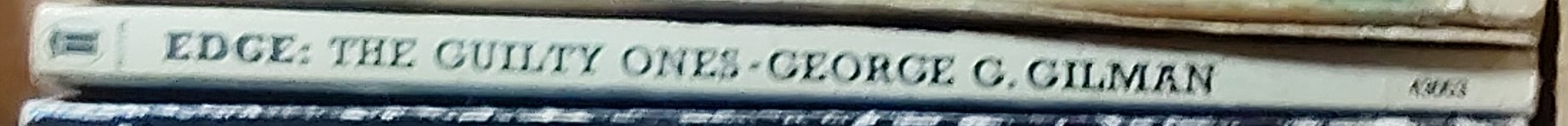 George G. Gilman  EDGE 31: THE GUILTY ONES spine of book image