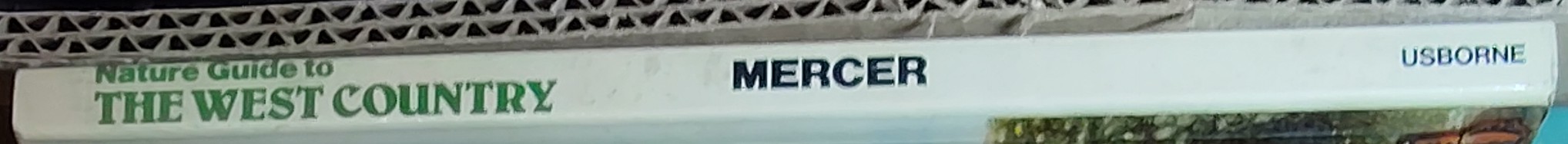 NATURE GUIDE TO THE WEST COUNTRY  spine of book image